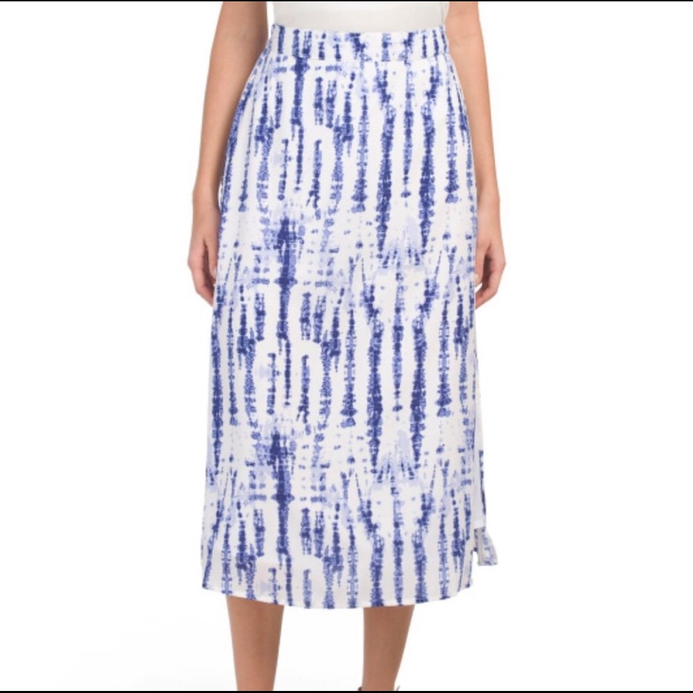 Japna Pull up Elastic Pencil Tie Dye Skirt